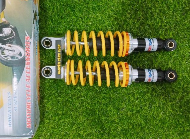 Phuộc sau xe wave xe sirius sum racing màu vàng 1 cặp