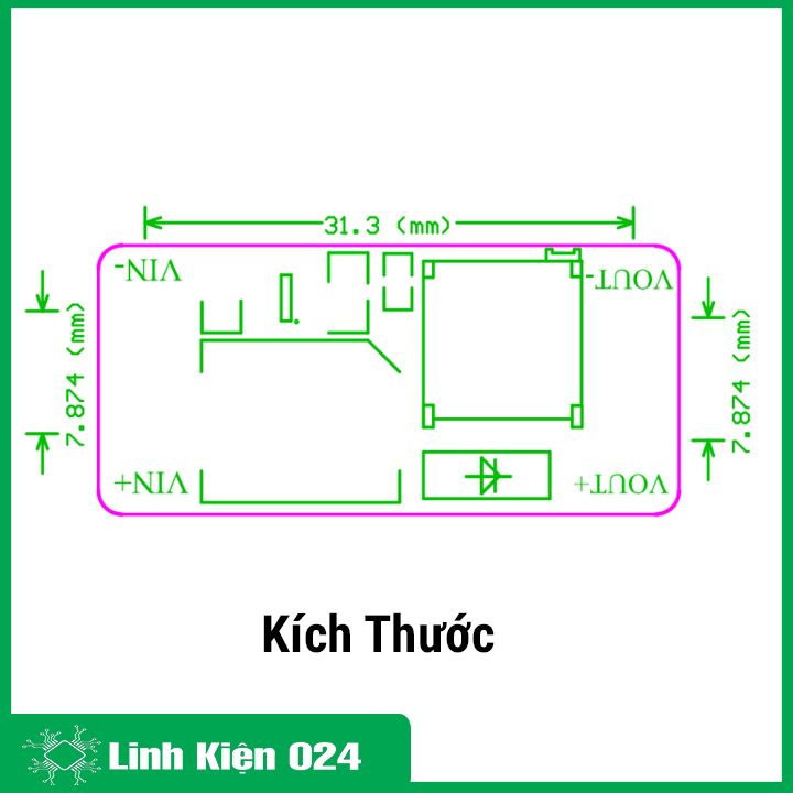 Module tăng áp BOOST DC-DC 2-24VDC 2A MT3608