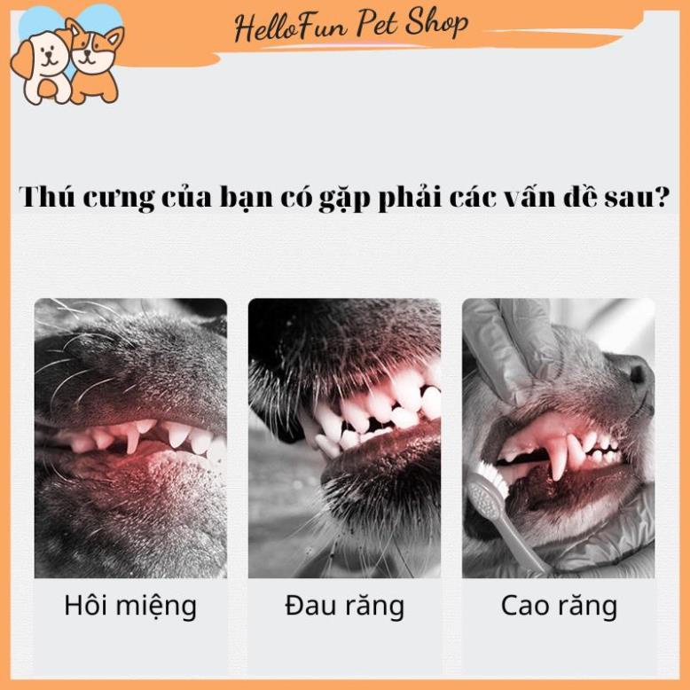 Xịt thơm miệng cho chó mèo Borammy 100ml (Xịt khử mùi, hơi thở thơm mát cho thú cưng)