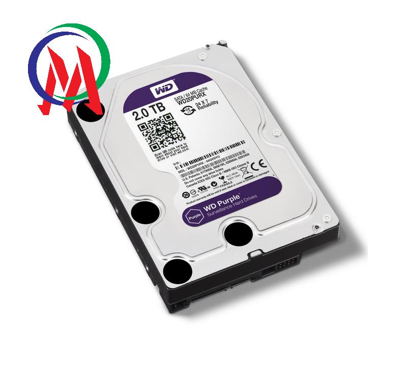 [HCM][Bảo hành 24 tháng] Ổ cứng 2TB Tím chuyên camera + Tặng Cáp SATA