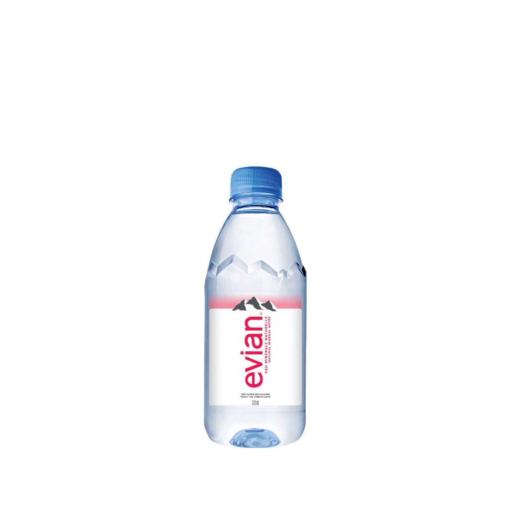 Evian Natural Mineral Water 24 pack x 330ml