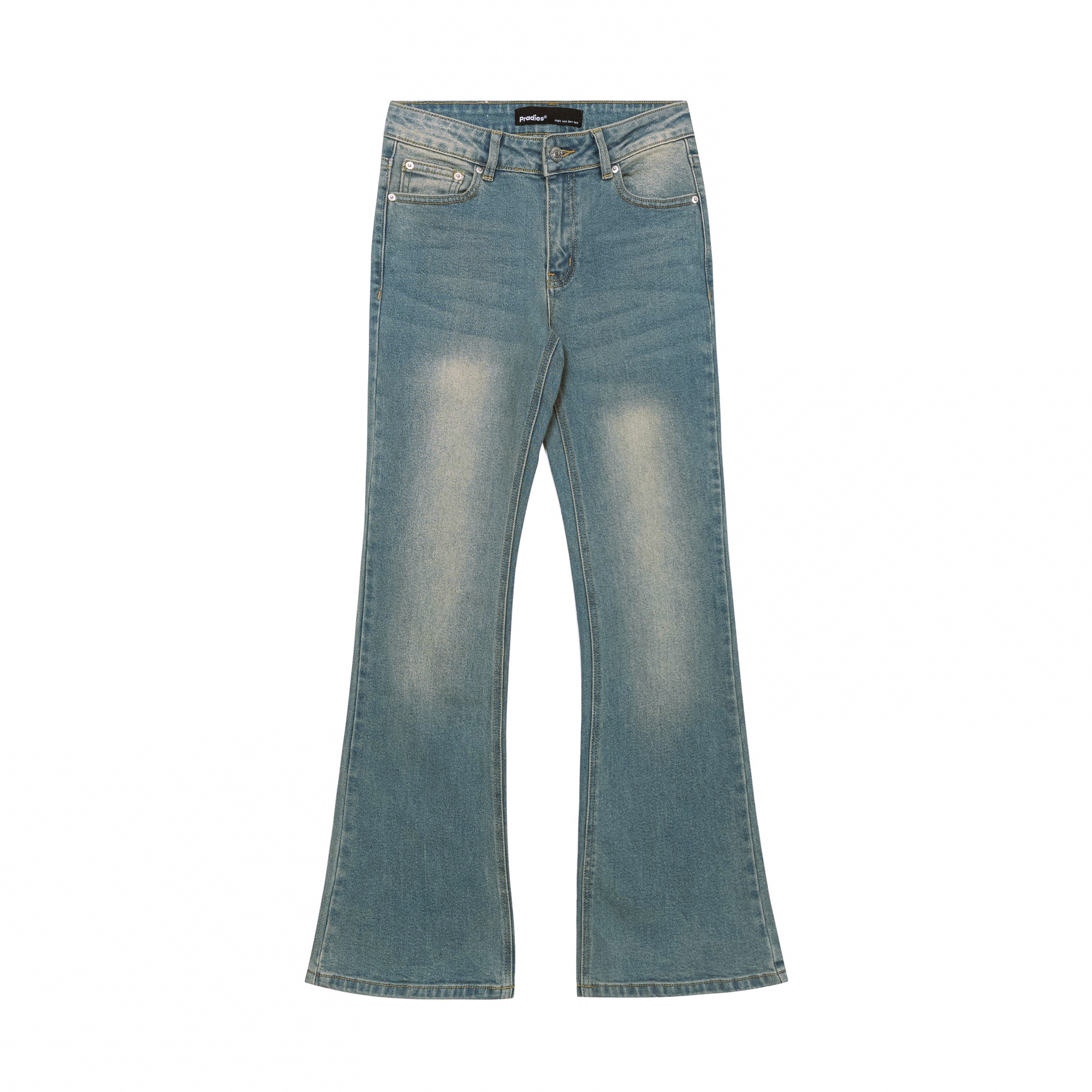 Quần Jeans Nữ Ống Loe PRADIES - Faded Flared