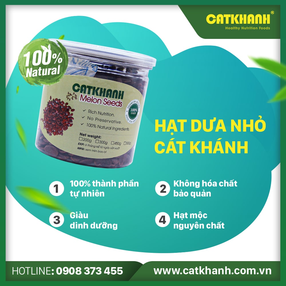 Hạt dưa Cát Khánh lon 200gr