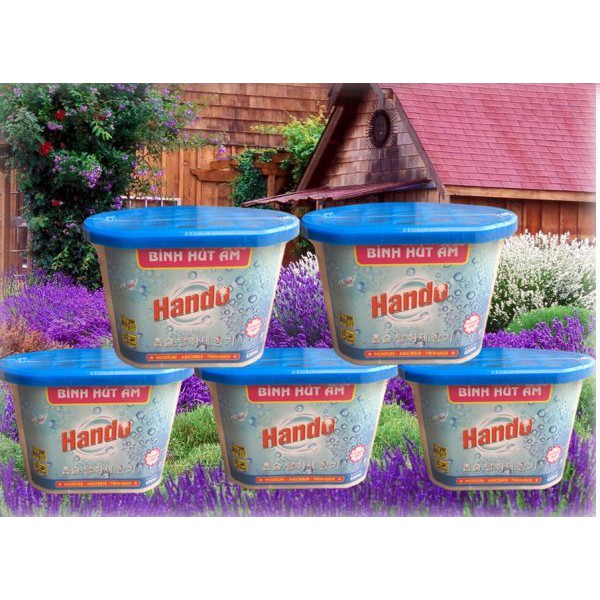 Bình hút ẩm 450ml (huơng hồng lavender) của Hando(Hương lavender)