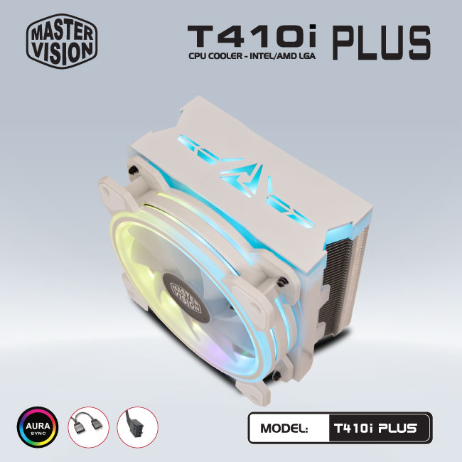 Quạt CPU VSP Cooler Masster T410i PLUS Led ARGB