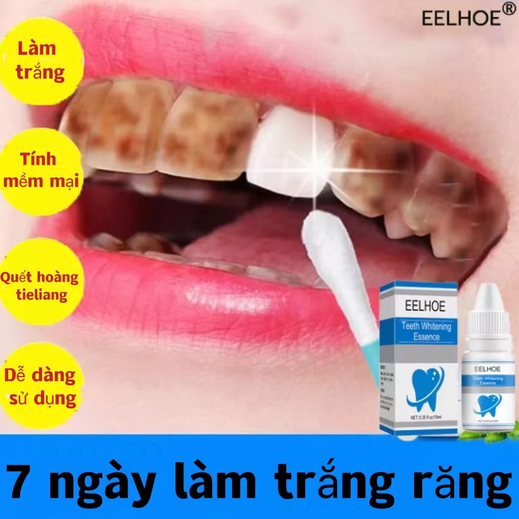 [Hoàn Tiền 20%] Tinh Chất Tẩy Trắng Răng Làm Sạch Răng Miệng Khử Mùi Hôi Miệng Oral Teeth Whitening Essence