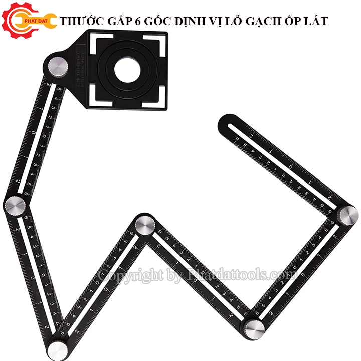 Thước Đo 6 Góc Lấy Dấu Gạch Ốp Lát