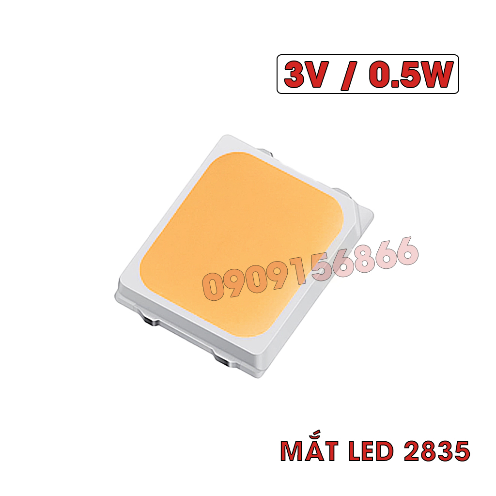 Mắt led 2835 (combo 50 led), điện 3v 6v 9v