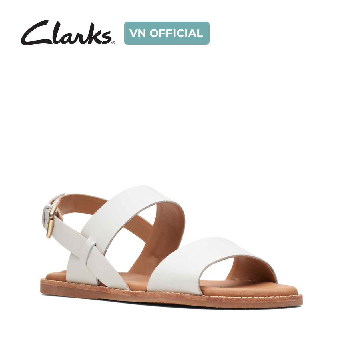 Giày Sandal Da Nữ Clarks - Karsea Strap
