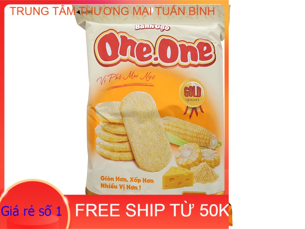 Bánh Gạo One One Vị Bắp Phômai (Gói 118g) (Giảm 20K ship cho đơn từ 49K)