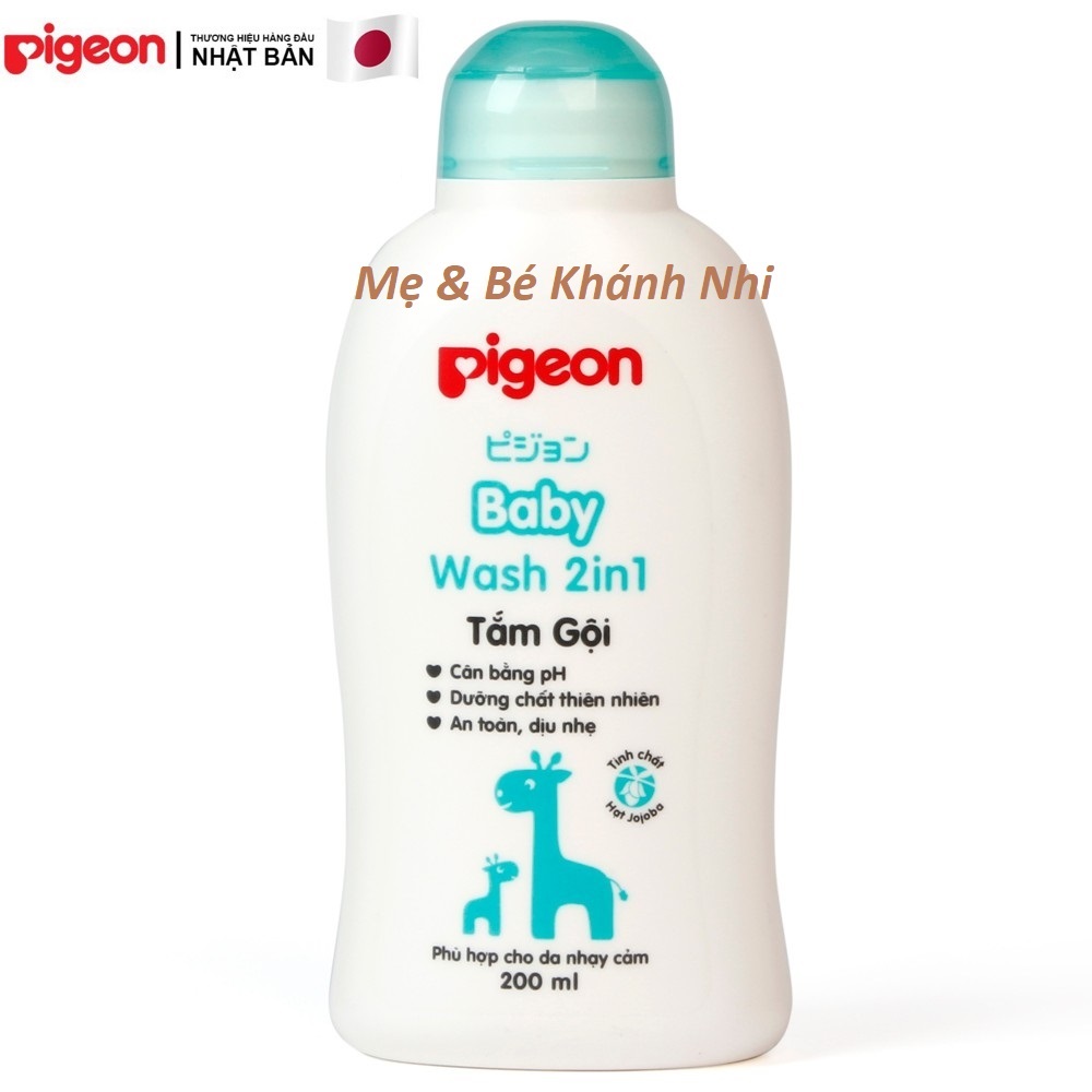 SỮA TẮM GỘI PIGEON TOÀN THÂN CHO BÉ - 200ML
