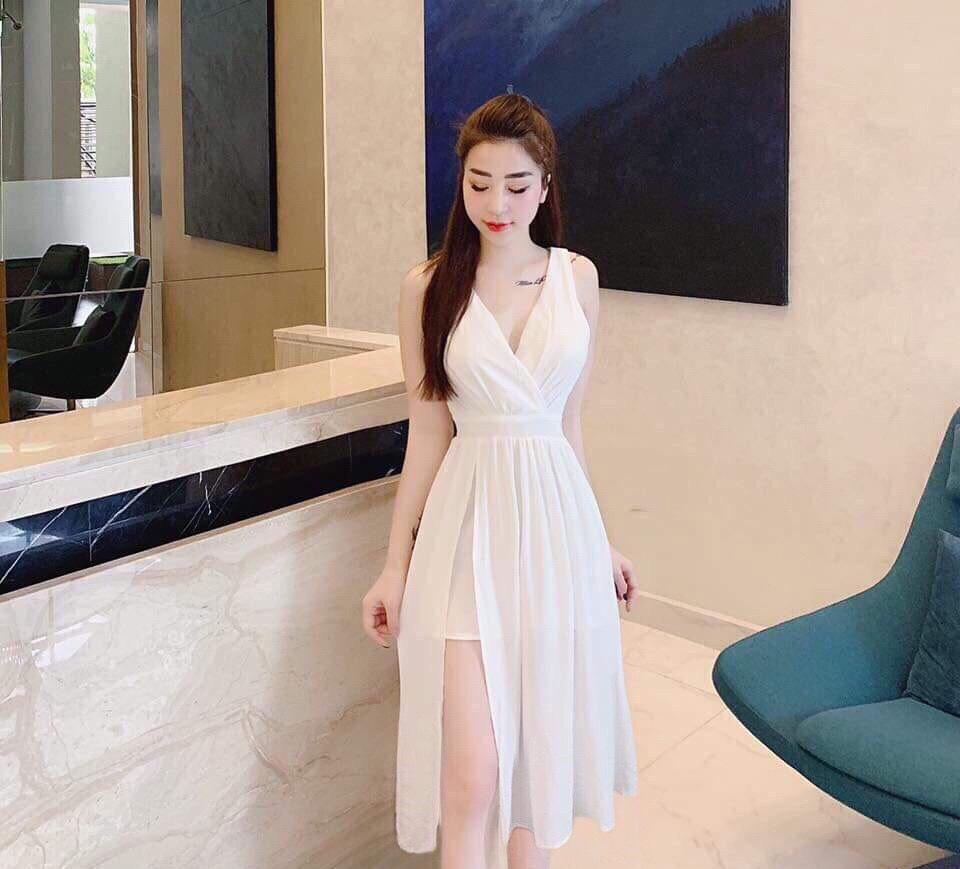 [HCM]Đầm kiểu XẺ TÀ ĐUÔI CÁ - HT
