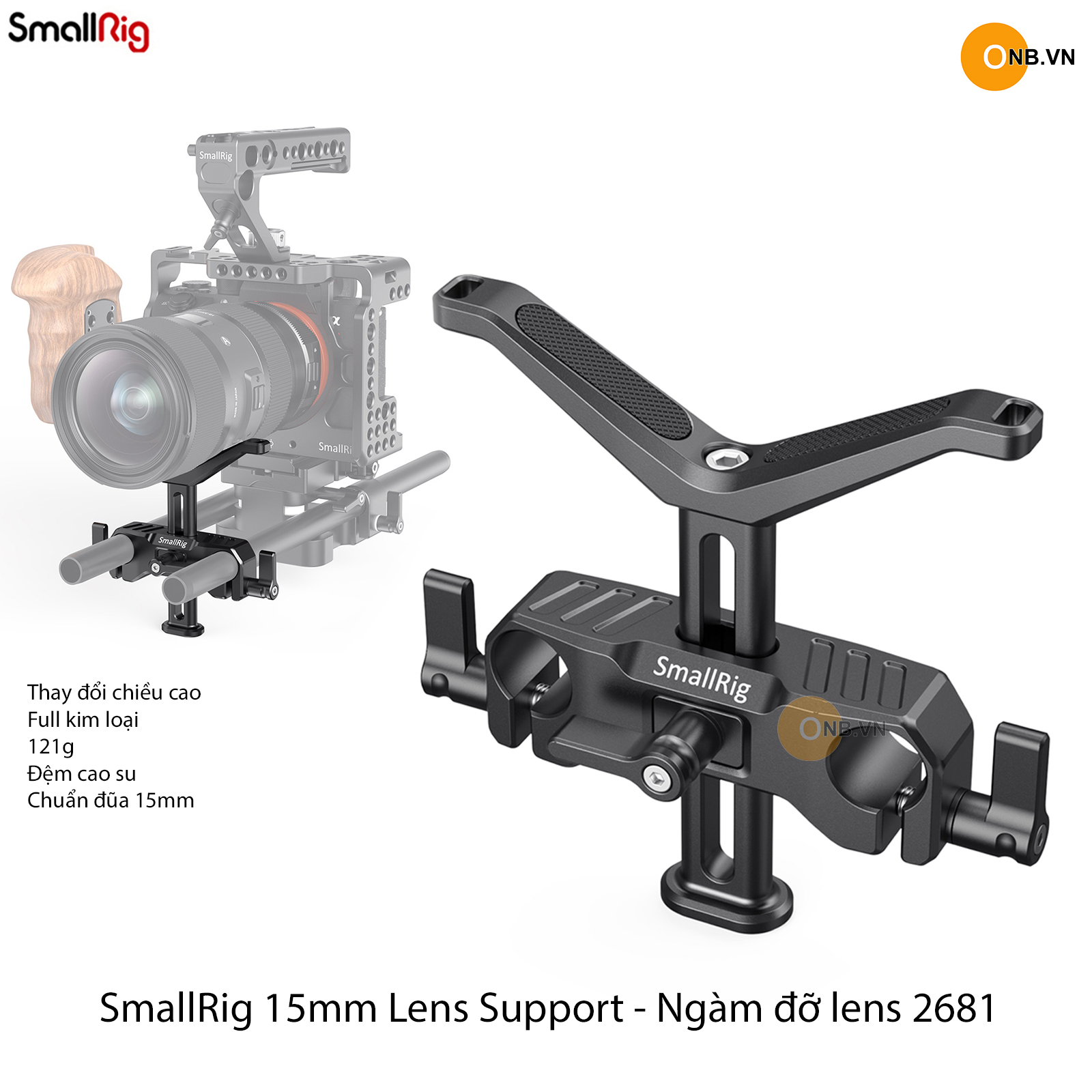 Smallrig 15mm lws universal lens support 2681
