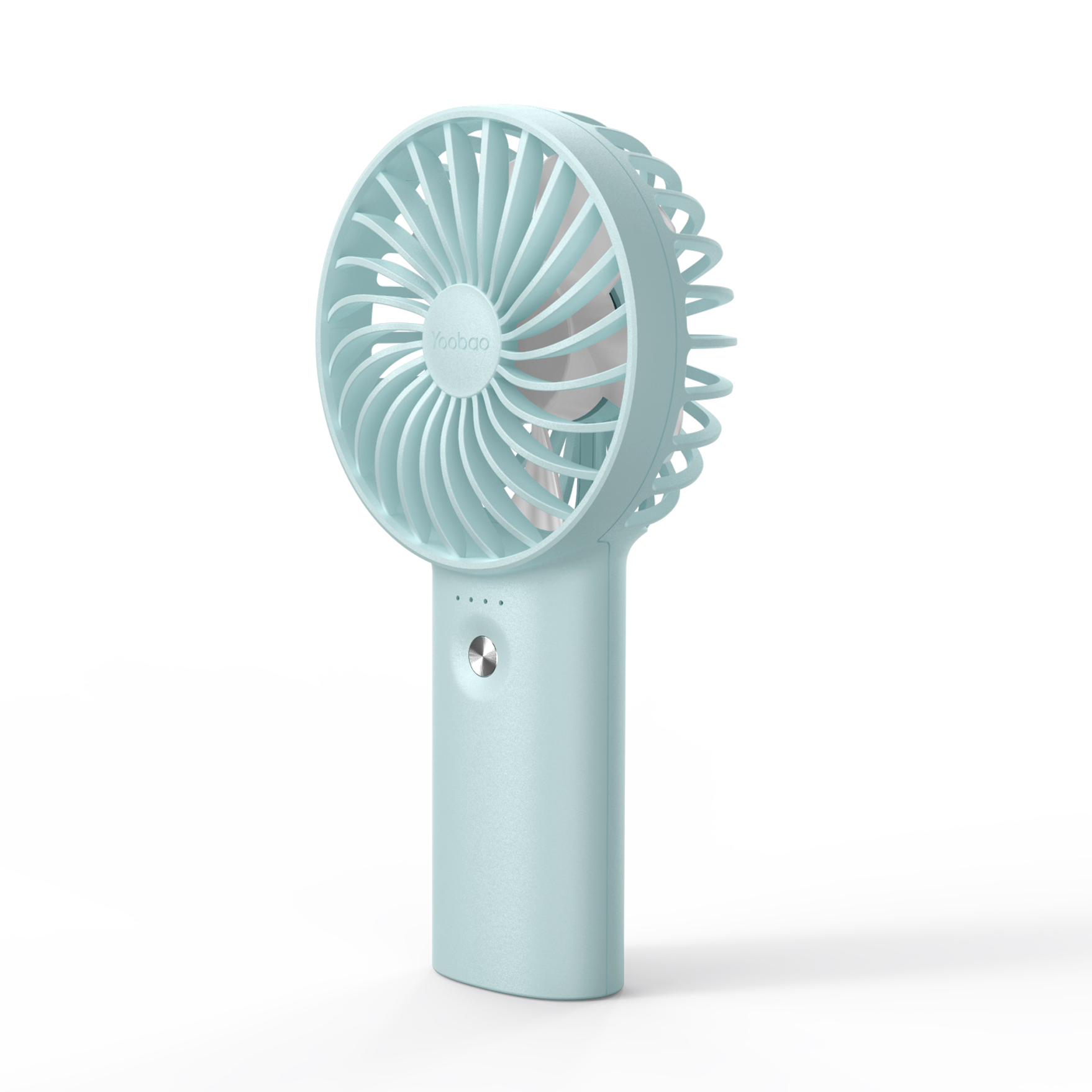 Quạt mini cầm tay hoặc để bàn Yoobao F3 tích điện pin sạc siêu bền 6000mAh hoạt động liên tục 32h với 3 chế độ gió tùy chỉnh