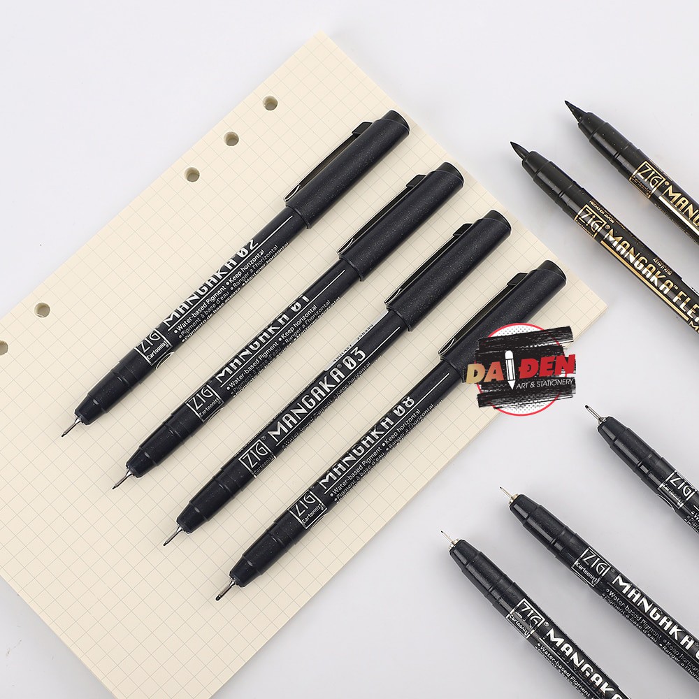 [HCM]Bút Line Kuretake Zig Mangaka Kháng Nước