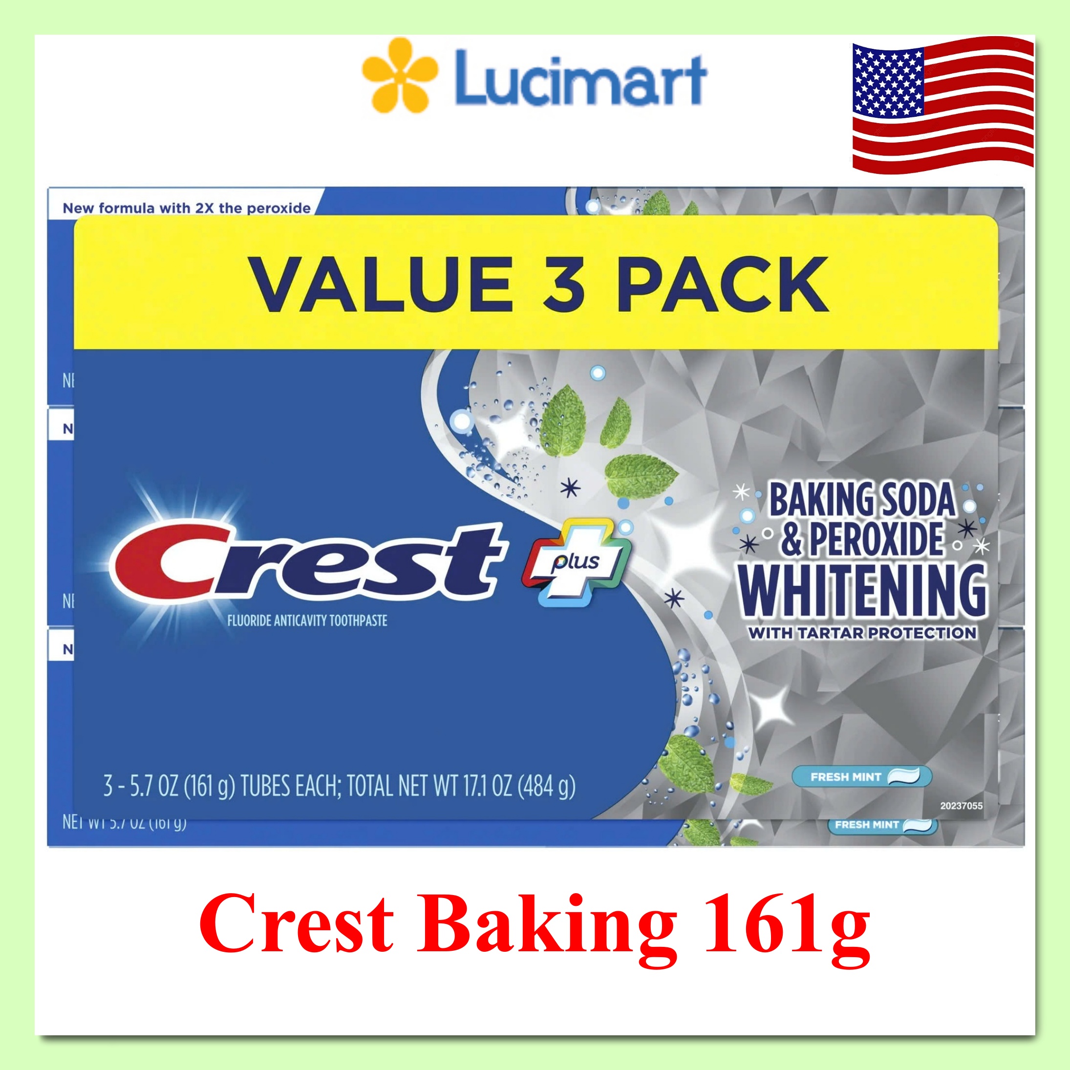 Kem đánh răng Crest của Mỹ các loại [Hàng Mỹ]