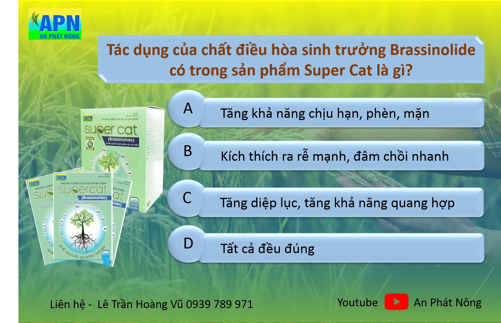 Chất điều hòa sinh trưởng - SUPER CAT (hộp 10 gói)