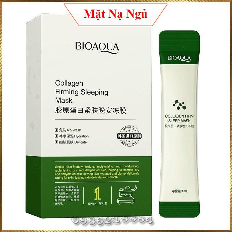 Mặt nạ ngủ dạng thạch Bioaqua Collagen Firming Sleep Mask kiểm soát dầu chống lão hoá BCF3 nhập khẩu
