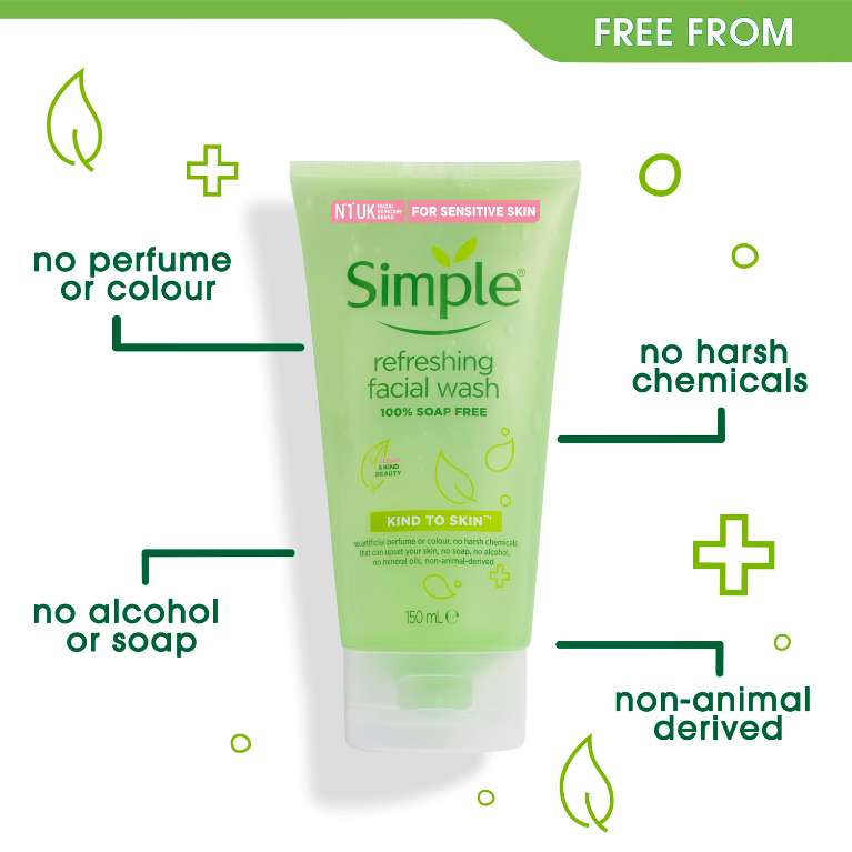 [New 2020] Sữa Rửa Mặt Simple Refreshing Facial Wash - 150ml