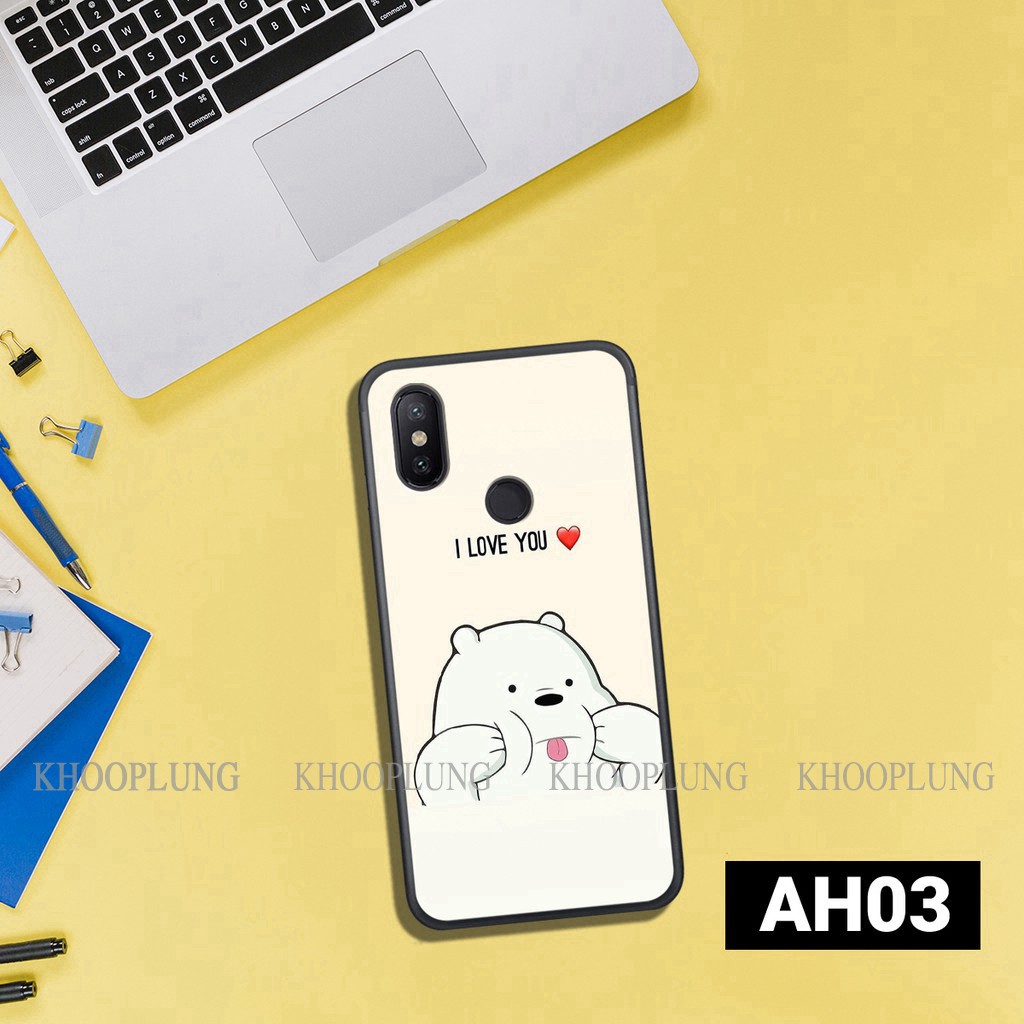Ốp lưng Xiaomi Redmi Note 6/ Note 6 Pro - Note 5/ Note 5 Pro in hình gấu Gấu dễ thương