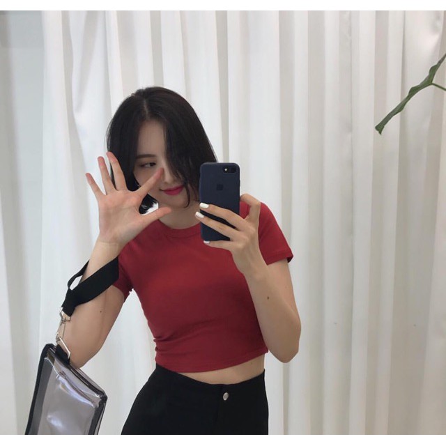 Áo crotop cộc tay from ôm thời trang