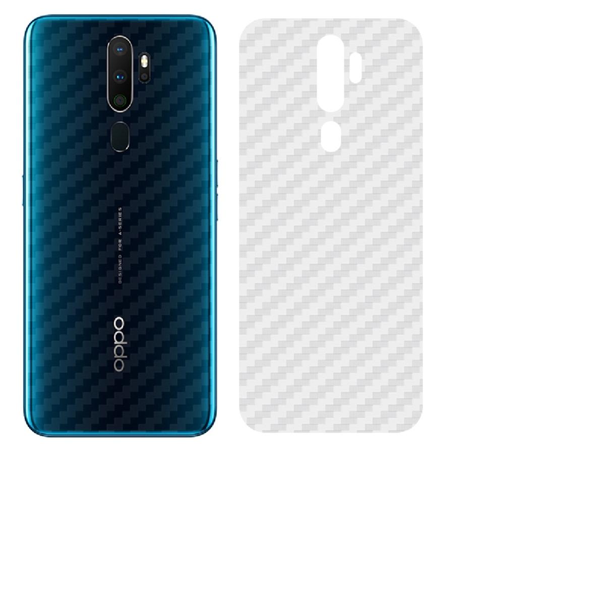 Bộ 2 tấm dán lưng mặt sau vân Carbon 3D trong suốt chống trầy cho điện thoại OPPO A9 2020