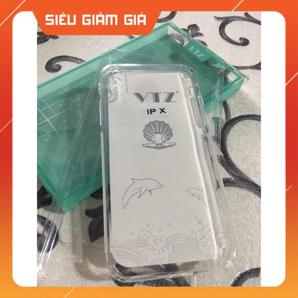 Ốp lưng silicon trong suốt bảo vệ camera chống trượt iphone x - iphone xs.