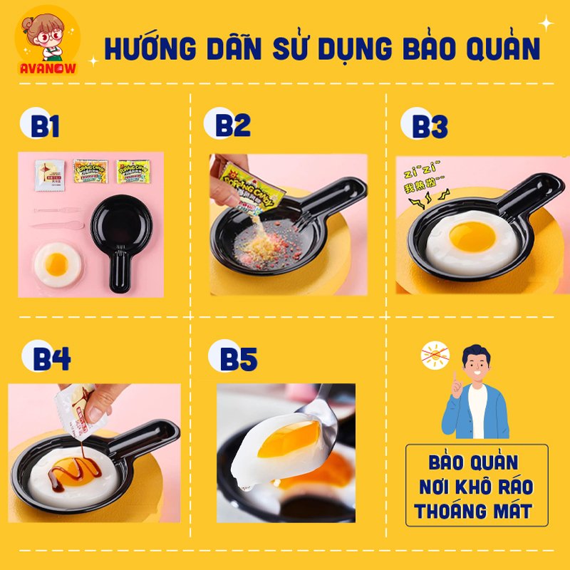 Pudding chảo trứng chiên Rixin Omelette 🍣 Avanow 🍣 3 màu 75g