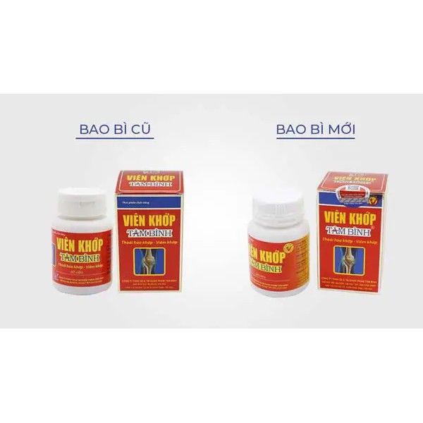 Viên khớp Tâm Bình (Hộp 60 viên)