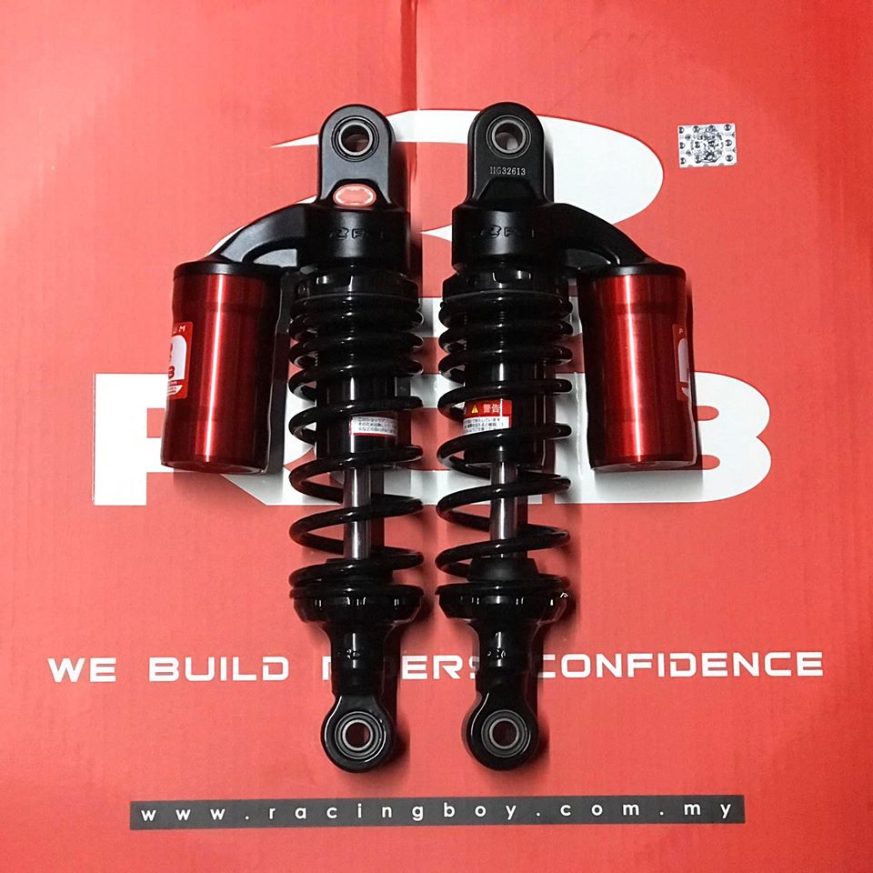 Phuộc sau bình dầu RCB gắn Sirius Jupiter MB2 Đen