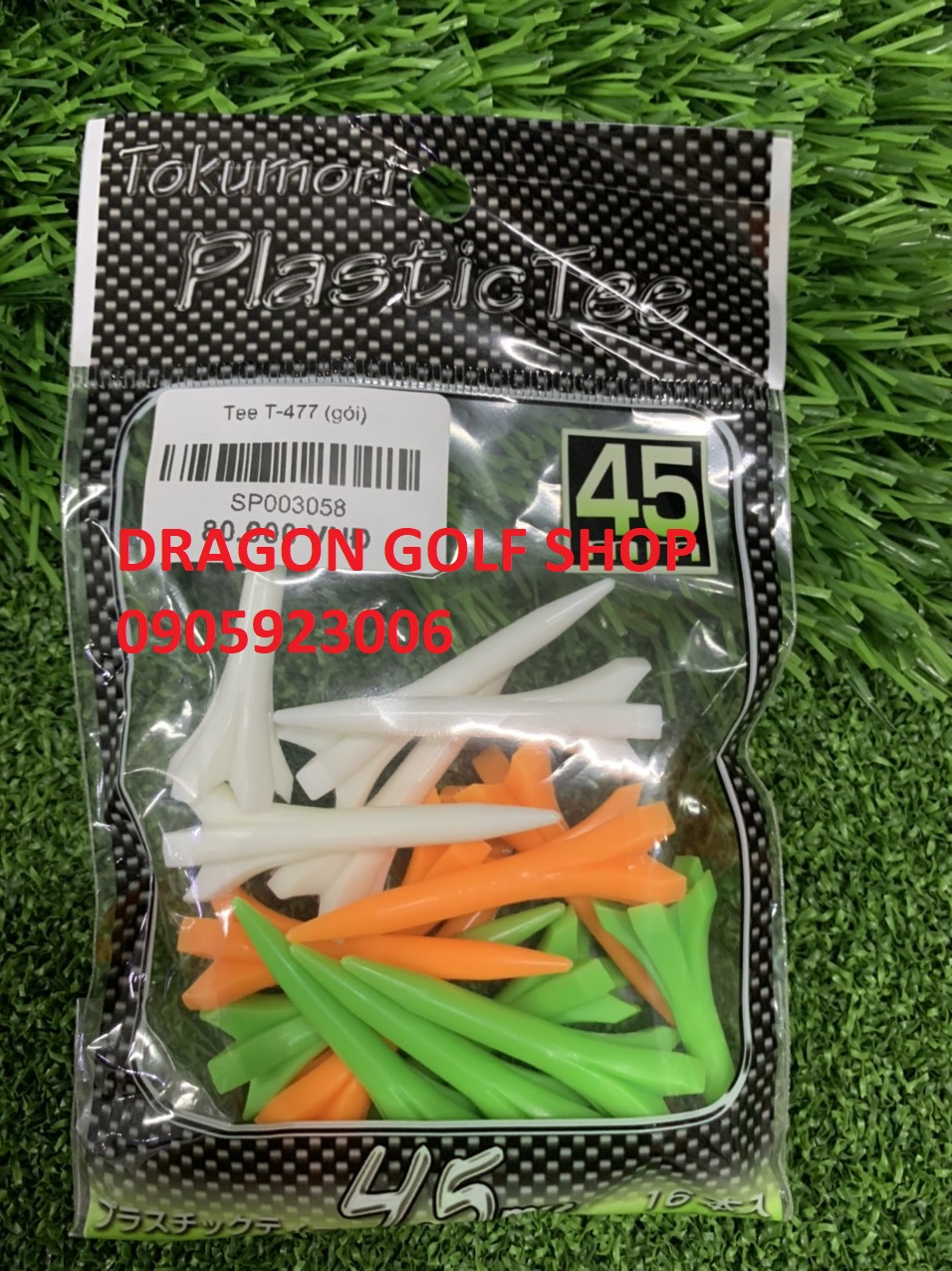 Tee golf nhựa  Tokumori Plastic Tee T-477   T-478  T-479  (tee phát bóng gôn)
