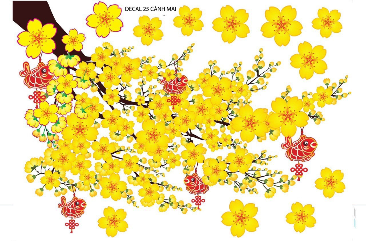 [HCM]Decal dán kính 4D Chúc Mừng Năm Mới trang trí Tết Giáp Thìn Năm Rồng 2024