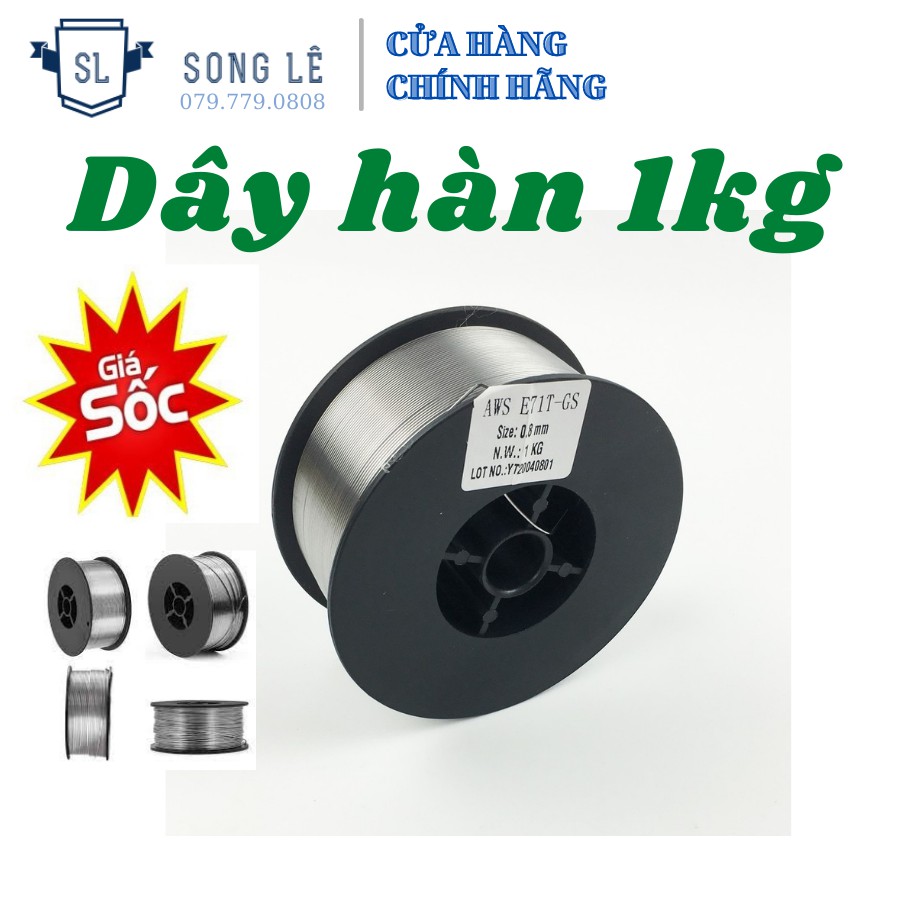 Cuộn Dây Hàn Mig 1Kg - Không Dùng Khí 0.8 - 1.0 Mm