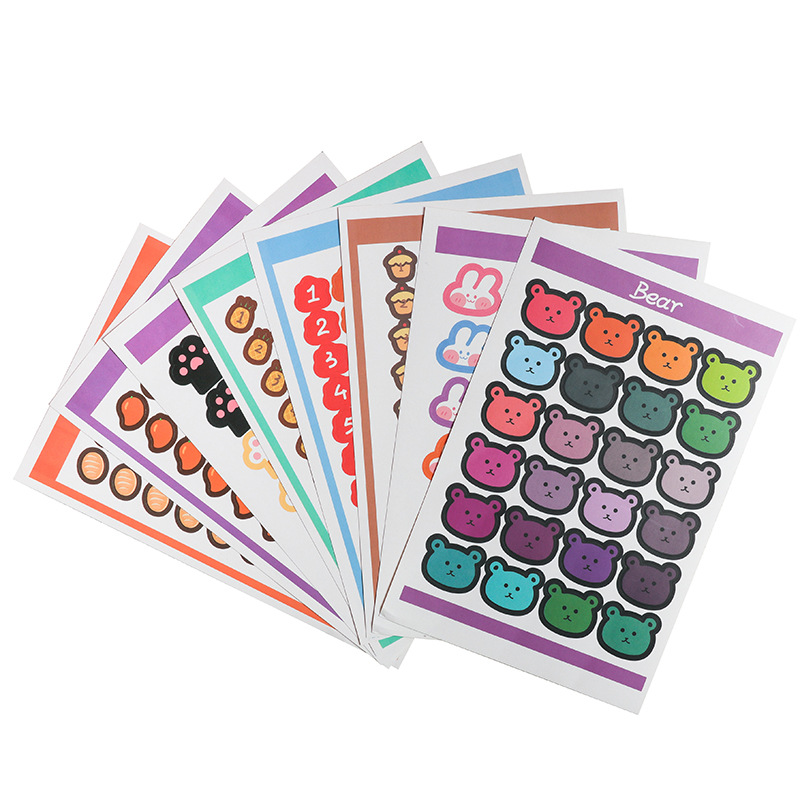 Sticker Nhãn Dán Sổ Ghi Chú, Giấy Dán Trang Trí