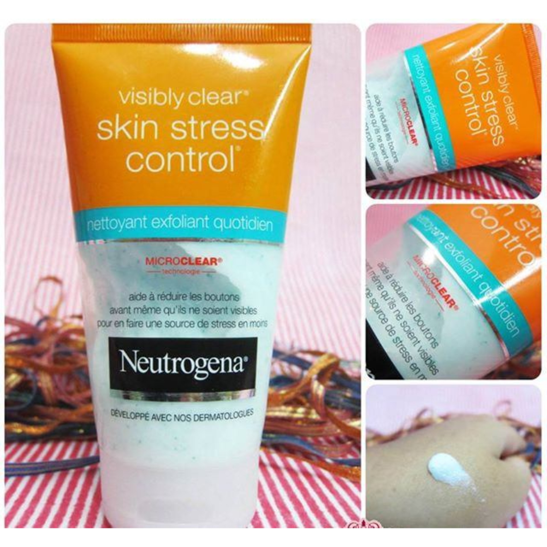 Sữa rửa mặt tẩy da chết Neutrogena Visibly Clear 150ml - Đức