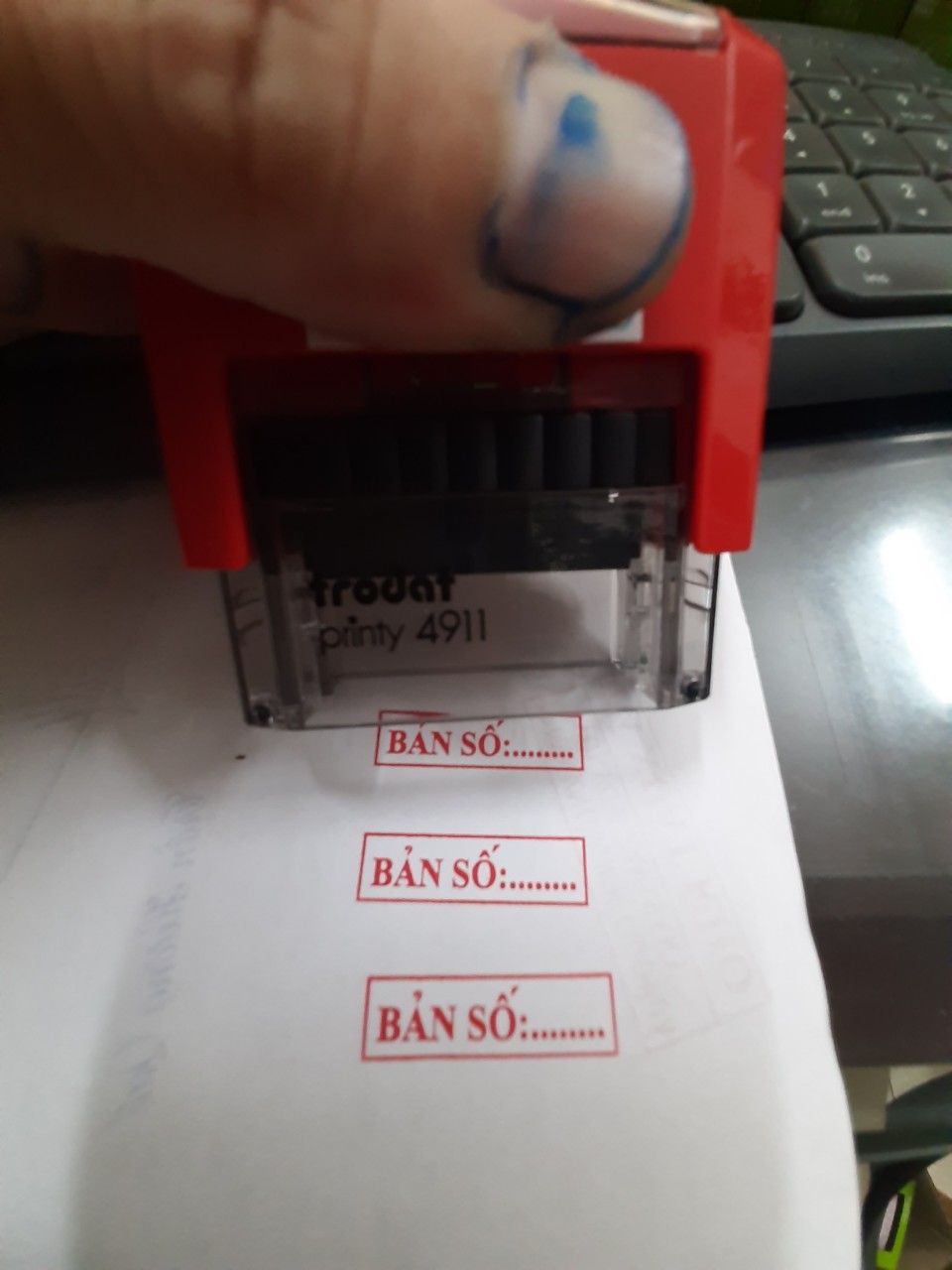 Con dấu BẢN SỐ (Chuẩn thông tư 24 BCA)