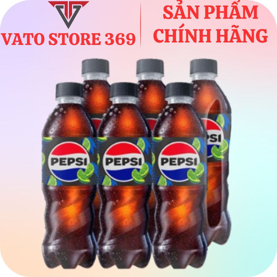 Nước ngọt có ga PEPSI không calo vị chanh chai 390ml