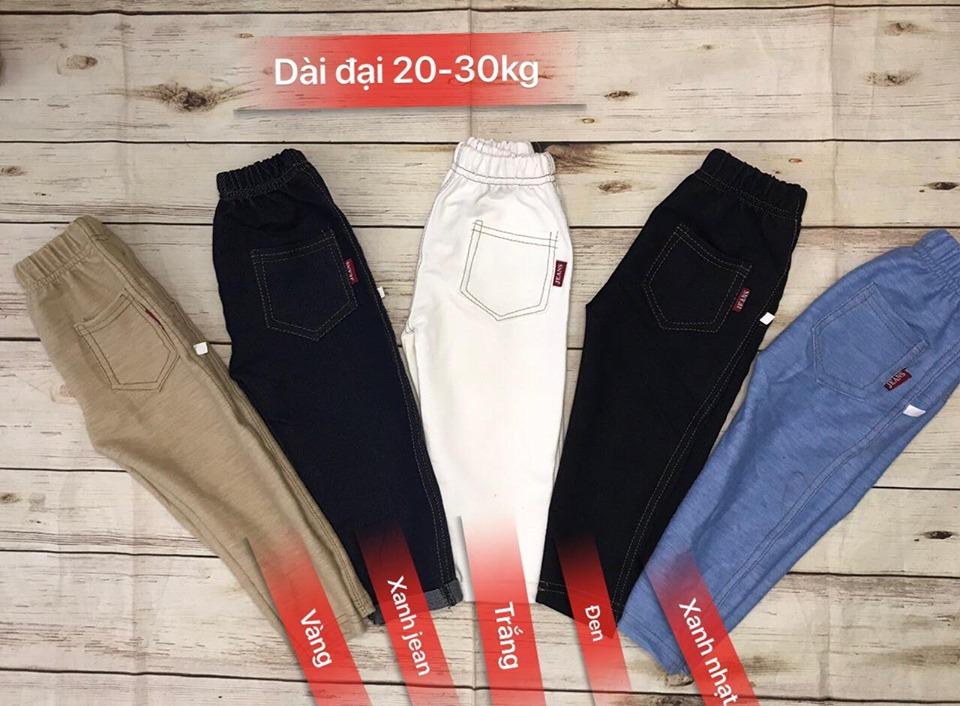 Quần Giả Jean Dài Cho Bé Size Nhỡ 20-30kg