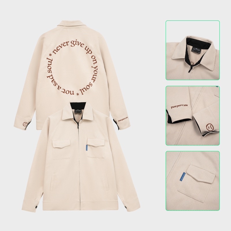 Áo Khoác Khoá Kéo Flannel Jacket - Nass