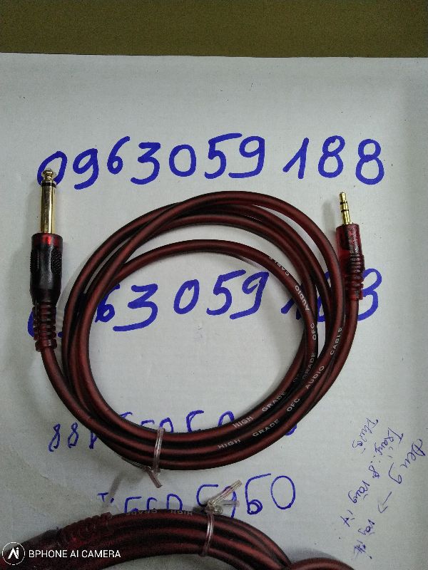 Dây 1 đầu 6 ly ra 1 đầu 3-5 dài 1.5 mét - giá 1 sợi