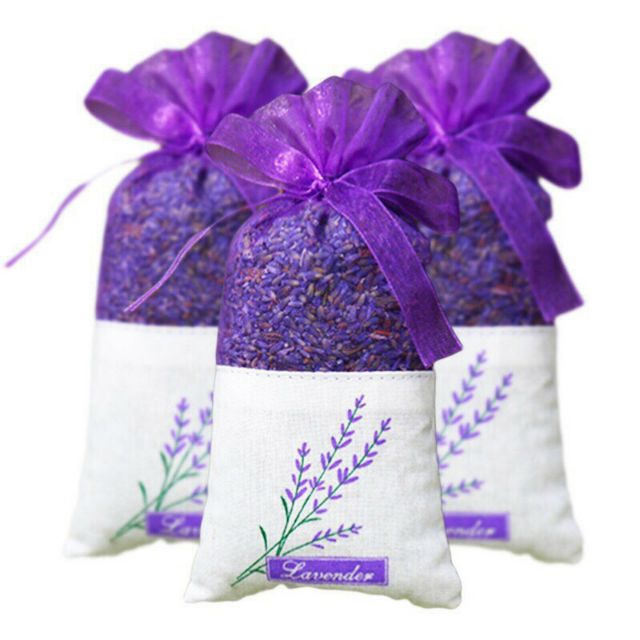 Túi Thơm Hoa Oải Hương | Túi Thơm Lavender Pháp Túi Thơm Để Phòng Nụ hoa lavender được sấy khô, tinh dầu tiết ra nhiều hơn nên thơm nồng hơn cả hoa trên cành, chỉ cần 1 nắm nụ hoa sấy khô thôi đã nghe thơm ngất ngây rồi!