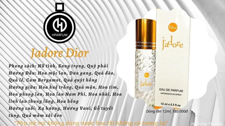[Chính hãng] Tinh dầu nước hoa pháp Jadore Dior Hparfum 12ml