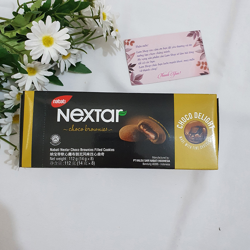 Bánh Quy Mềm, Nhân Socola NEXTAR SOCOLA nhập khẩu 112g (8 bánh)