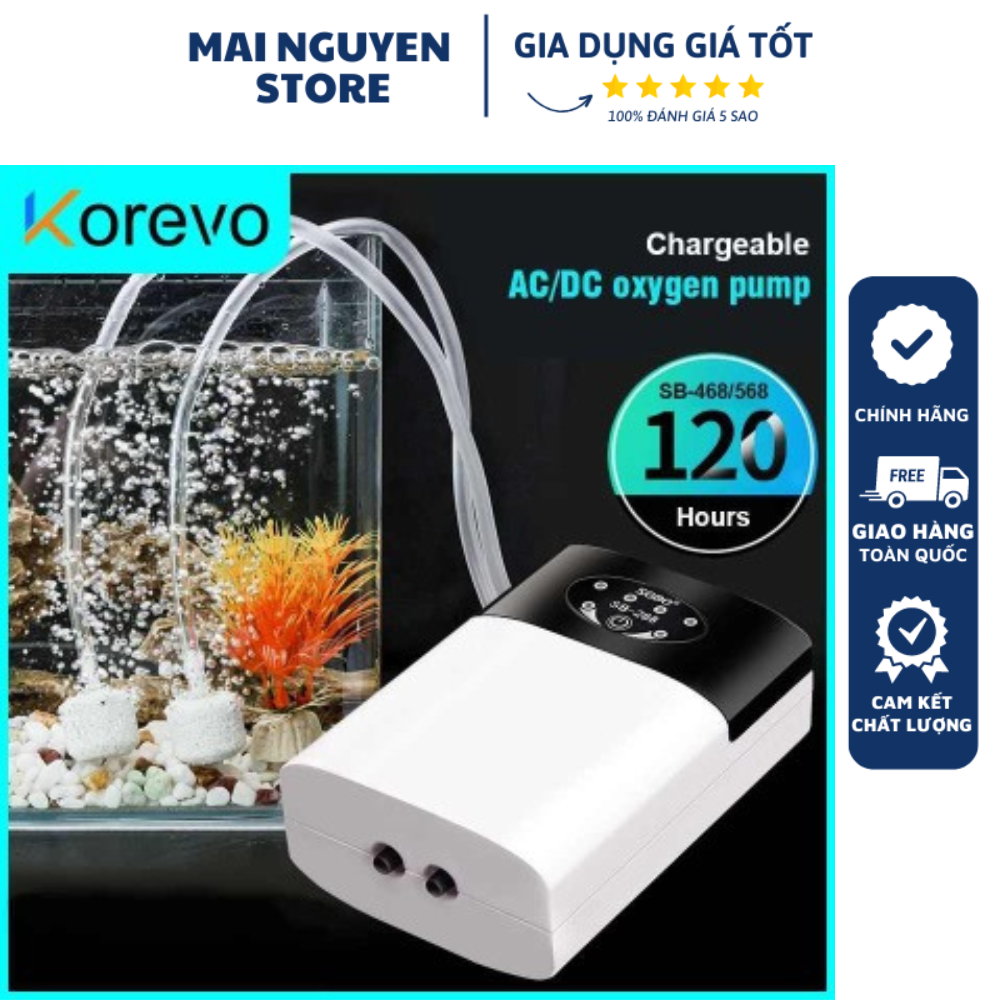 Sủi oxy tích điện siêu êm sobo sb168 1 vòi và sb268 2 vòi, máy sủi oxy cho bể cá cảnh – mai nguyen store