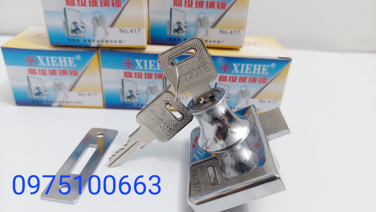 [Giá hủy diệt] [Ảnh thật] Khóa tủ kính 2 cánh XIEHE