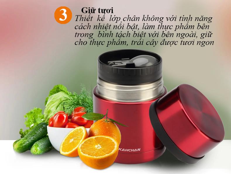 Bình giữ nhiệt Kahchan XFJ5-50 (Đỏ)
