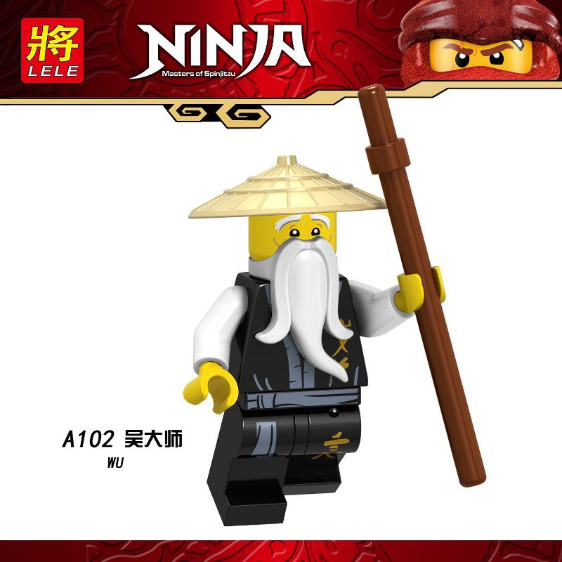 Mini  go Các Nhân Vật Sự Phụ Wu Lloyd Nya Lele A098 A105