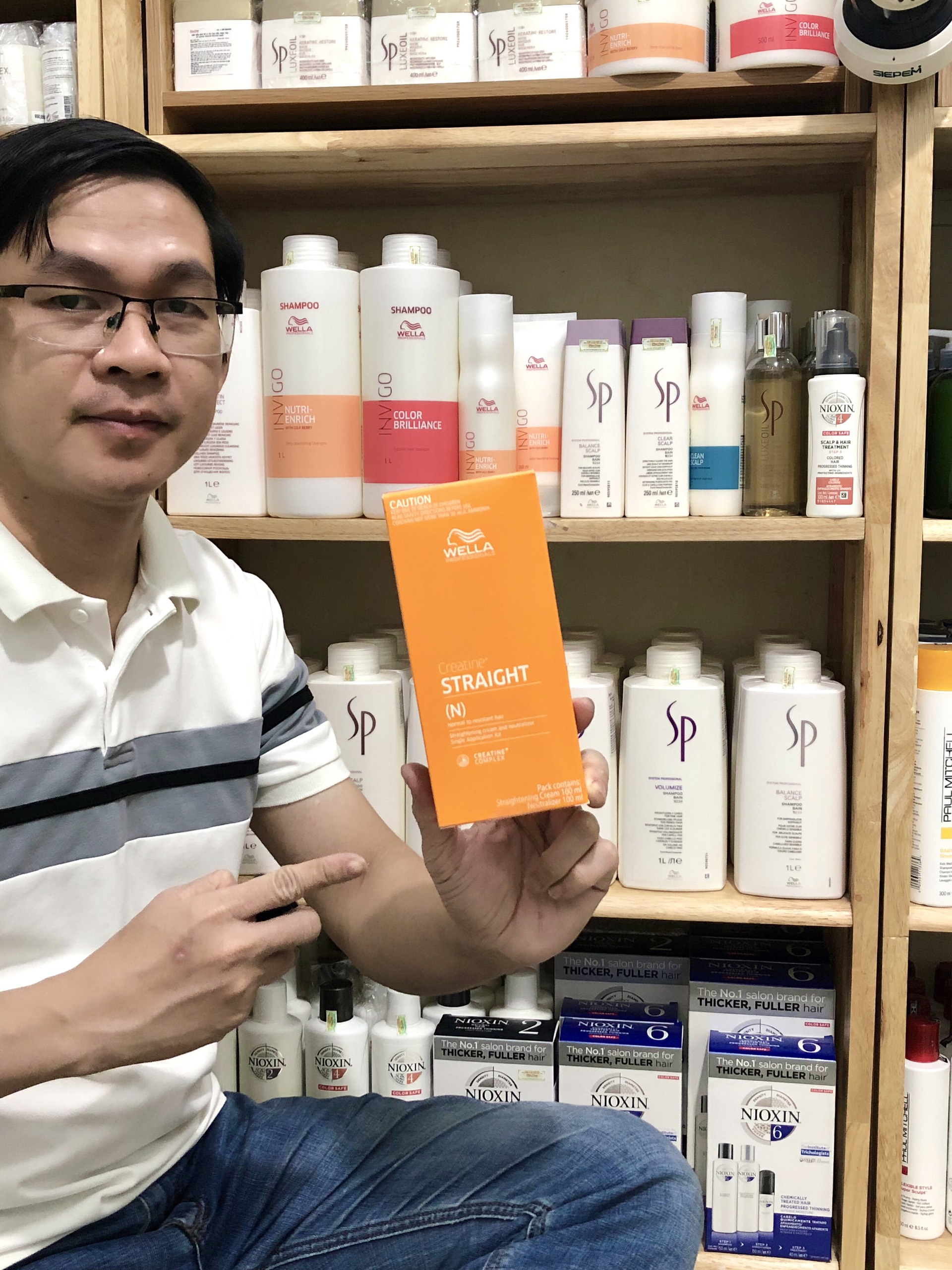 KEM DUỖI TÓC WELLA CREATIN STRAIGHT PHÙ HỢP ÉP TÓC MÁI 100ML*2