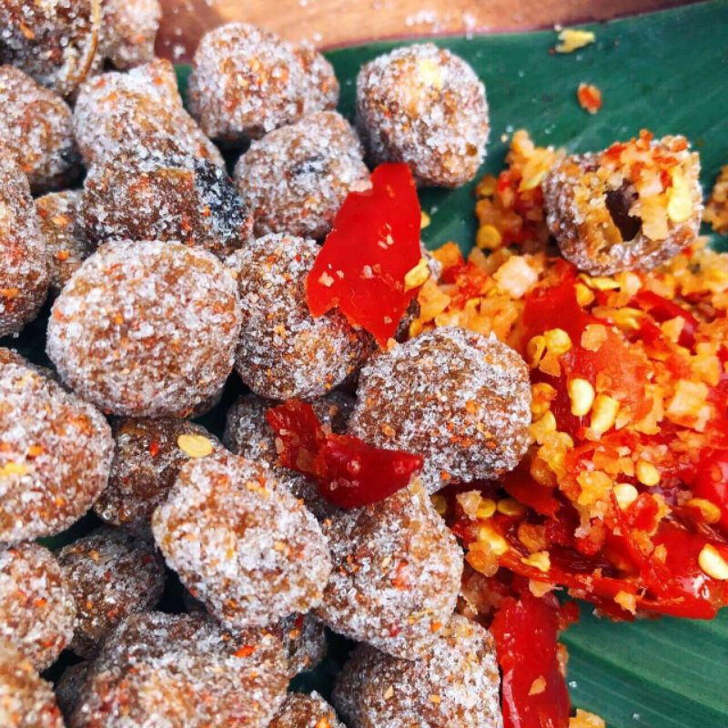 ME XÍ MUỘI CHÙM RUỘT ( hủ pet 500g)