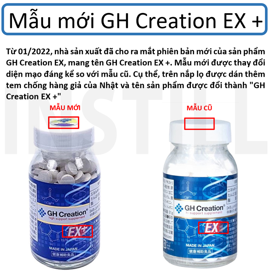 Viên uống tăng chiều cao Nhật GH- Creation (45 viên)